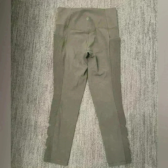 ATHLETA SMALL SOFT GREEN 7/8 LEGGINGS - Picture 2 of 4